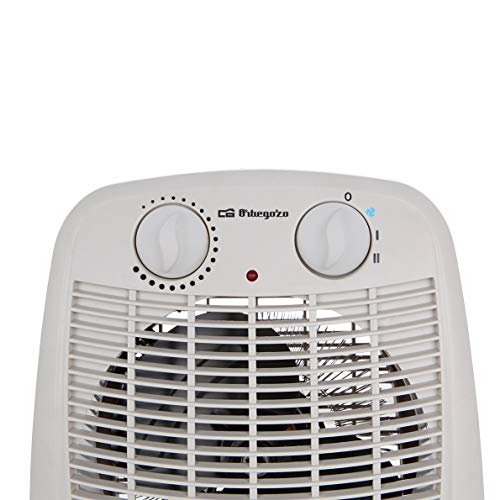 Orbegozo FH 7001 – Calefactor baño con movimiento oscilante, 2 niveles de calor y modo ventilador de aire frío. 2000 W de potencia