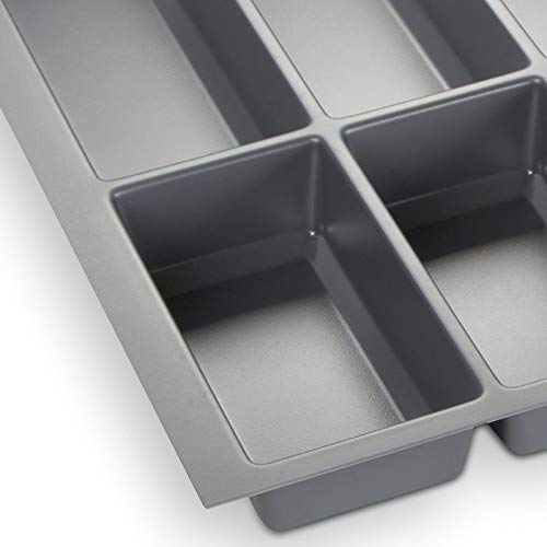 Orga-box® IV Universal Cubertero de Color Gris Argentado para Cajón de 100 cm (473,5 x 926 mm)