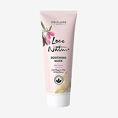 Oriflame Love Nature - Máscara suavizante con avena orgánica y bayas de goji (75 ml) Venta