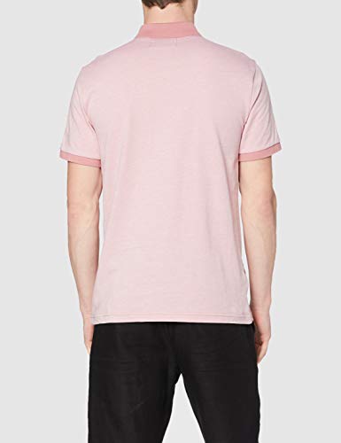 ORIGINAL PENGUIN Jacquard Checkered Polo Shirt, 678 Rosa polvorienta, M para Hombre