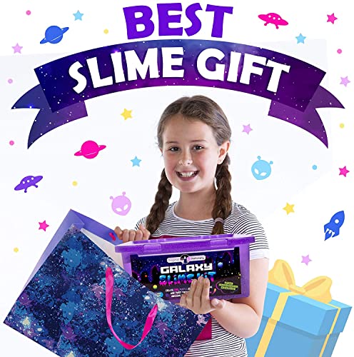 Original Stationery Galaxy Slime para Niños Kit Galaxy Slime Estrellas Que Brillan en la Oscuridad Slime para Hacer Slime Brillante y Galáctico!