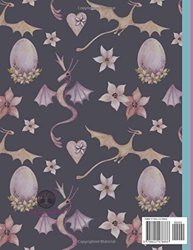 Ostara Dragon Composition Notebook Wide Ruled: Celebrating Ostara With the Ostara Dragon and Spring Flowers | Ostara Serpant/Dragon Brining in This Years with Eostre