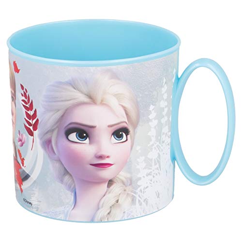 OTRA 3120; Taza Minnie Disney Frozen II Blue Forest; capacida 265 ml; Producto Reutilizable; Apto para microondas; Libre de BPA