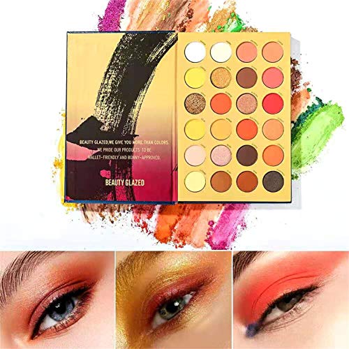 Paleta de Sombras de Ojos de 72 Colores Press Paleta de Sombras de Libros Brillo Mate Brillo nacarado Sombra de Ojos Profesional en Polvo Paleta de Maquillaje Impermeable de Larga duración