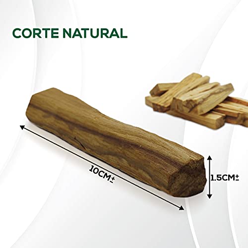 Palo Santo Incienso Natural - Madera Sagrada de Palo Santo 100% Natural - Origen en Perú - 75 Gramos - De Corte Rústico XL