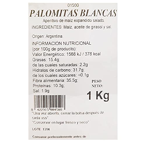 Palomitas de Maíz Blancas - Saco Gigante 1 KG