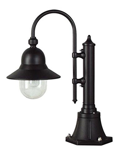 Panarea V131 _ L40 – Grazioso lampioncino 1 luz de aluminio H 67 cm – para columna negro (N) – disponible en otros colores – Fabricado en Italia de valastrolighting – consigliata