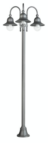 Panarea V133 _ l43ga – Grazioso lampione3 luces de aluminio H 235 cm – Color Gris Antracita (ga) – disponible en otros colores – Fabricado en Italia de valastrolighting – consigliata