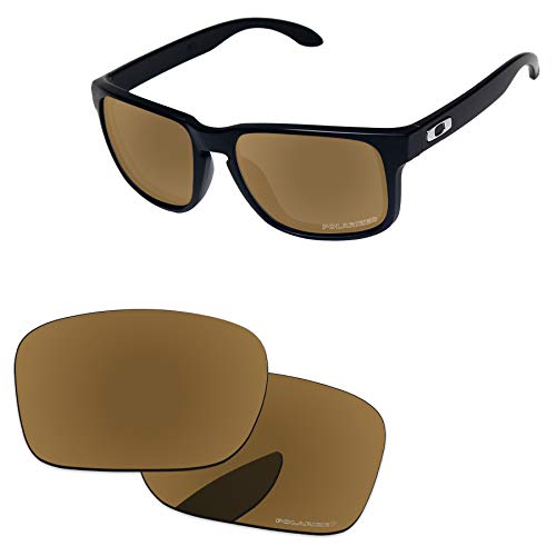 PapaViva Lentes de repuesto para Oakley Holbrook XL OO9417, Bronce Dorado - Polarizado.,