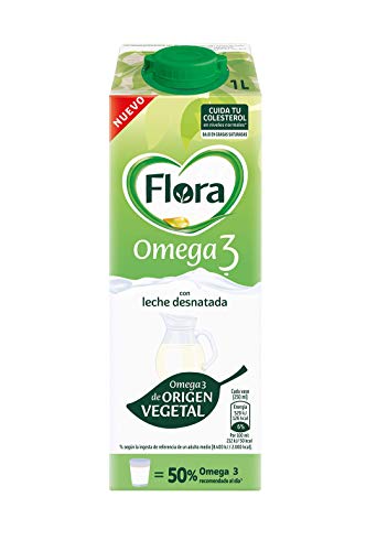 Pascual - Leche Flora Omega 3, 6 x 1L