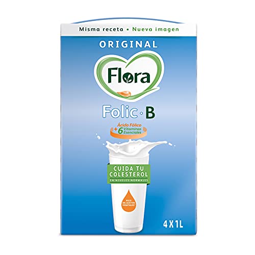 Pascual - Leche Original Flora Folic B, 4 x 1 L