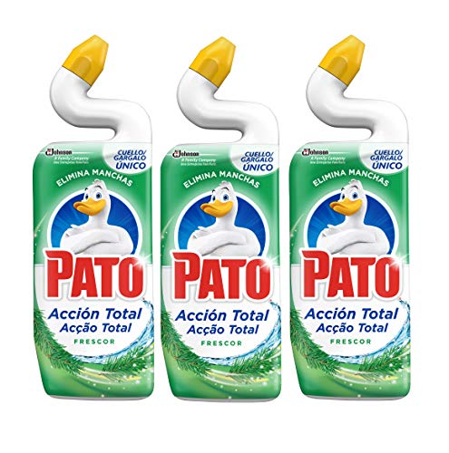 PATO® - WC Frescor total, Limpiador Quitamanchas para Inodoro, 750 ml, Pack de 3 Unidades