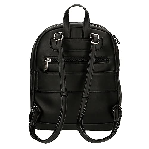 Pepe Jeans Adele Mochila Casual Negro 24x28x10 cms Piel sintética 6,72L