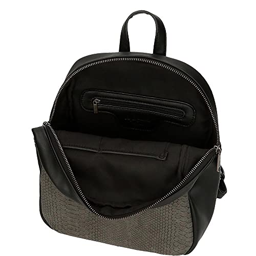 Pepe Jeans Adele Mochila Casual Negro 24x28x10 cms Piel sintética 6,72L