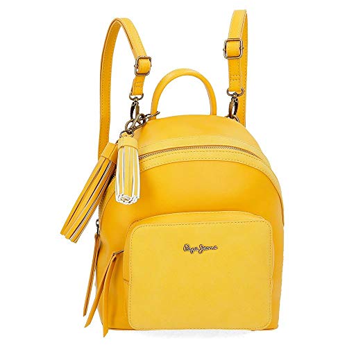 Pepe Jeans Bitmat Mochila casual, color Amarillo