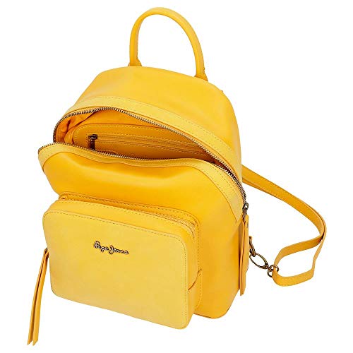 Pepe Jeans Bitmat Mochila casual, color Amarillo