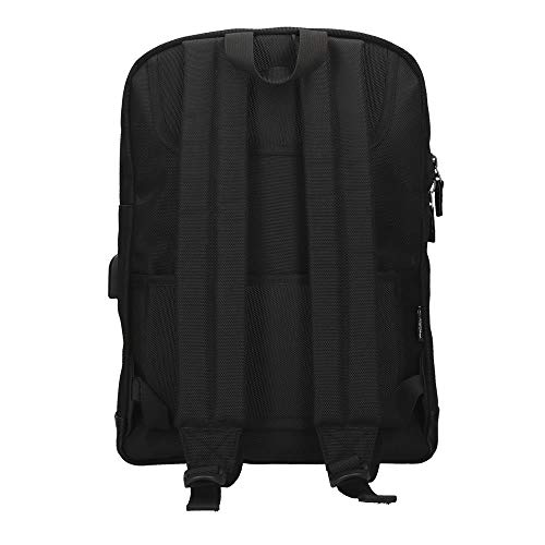 Pepe Jeans Counter Mochila para Portátil 15,6" Negro 28x40x14 cms Poliéster y PU 15,68L