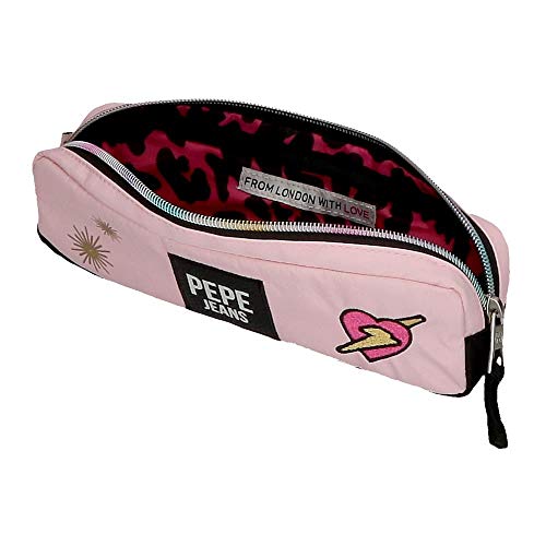 Pepe Jeans Forever Estuche Rosa 22x7x3 cms Poliéster