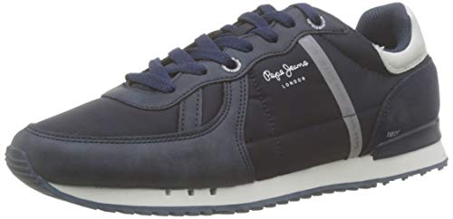 Pepe Jeans London Tinker Zero 19, Zapatillas Hombre, Navy 595, 44 EU