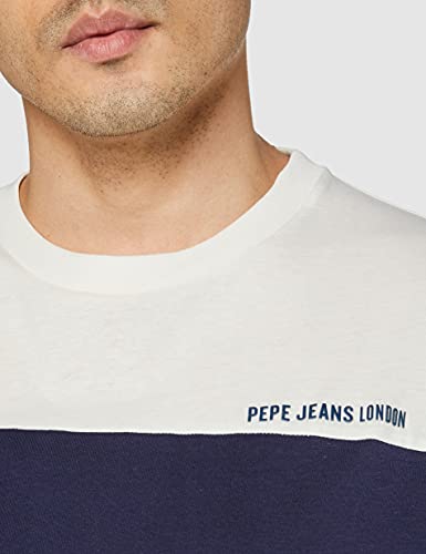 Pepe Jeans Morgan Camiseta, 803off White, XXL para Hombre