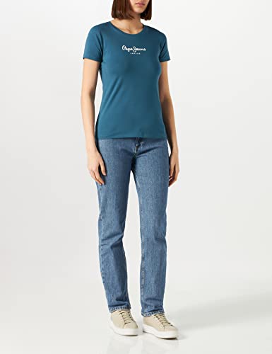 Pepe Jeans New Virginia Camiseta, 568KENNEDY Blue, L De Las Mujeres