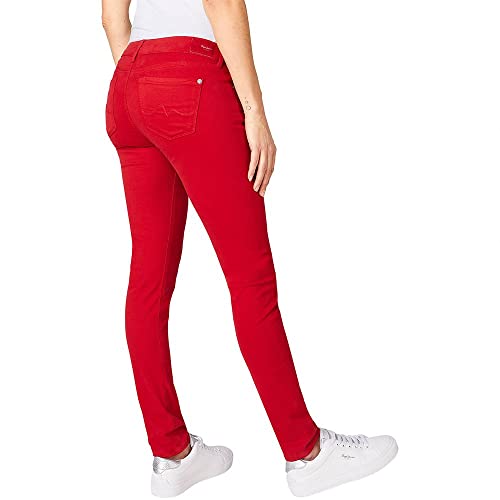 Pepe Jeans Soho. Pantalones, Red, 32 De Las Mujeres
