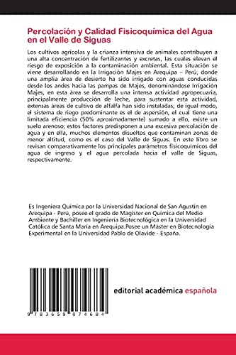 Percolación y Calidad Fisicoquímica del Agua en el Valle de Siguas: El Caso de la Irrigación Majes, Arequipa - Perú