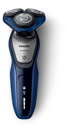 Philips Serie 5000 S5600/12 - Afeitadora Eléctrica para Hombre Rotativa, Perfilador Patillas, Estuche de Viaje, Azul