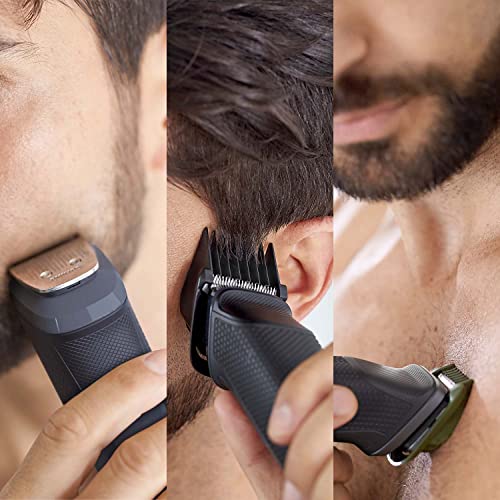 Philips Series 5000 11-in-1 Multi Grooming Kit for Beard, Hair and Body with Nose Trimmer Attachment - MG5730/33