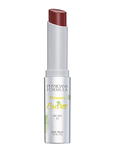 Physicians Formula - Murumuru Butter Lip Cream SPF 15 - Barra de Labios Permanente y Cremosa SPF 15, Aporta Volumen, Nutre y Protege - Con Manteca de Tucuma, Cupuazú y Murumuru - Nights in Rio