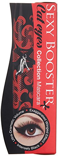 Physicians Formula - Sexy Booster Cat Eye Collection Mascara - Máscara de Pestañas Voluminizadora con Cepillo de Punta Alada - Pestañas Ultra Negras - Maquillaje para Ojos - Ultra Black