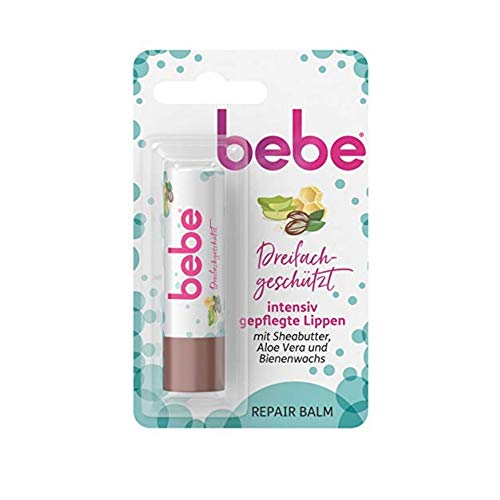 Pintalabios reparados Bebe Classic/cuidado hidratante para los labios X 3