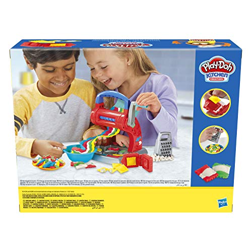 Play-Doh- Kitchen Creations-Juego de Fideos para niños a Partir de 3 años con 5 Colores no tóxicos (Hasbro 0)