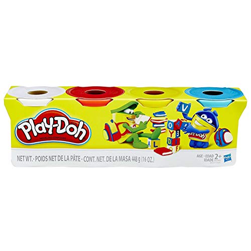 Play Doh Pack De 4 Botes Clasicos (Hasbro B6508ES1) , Color/Modelo Surtido