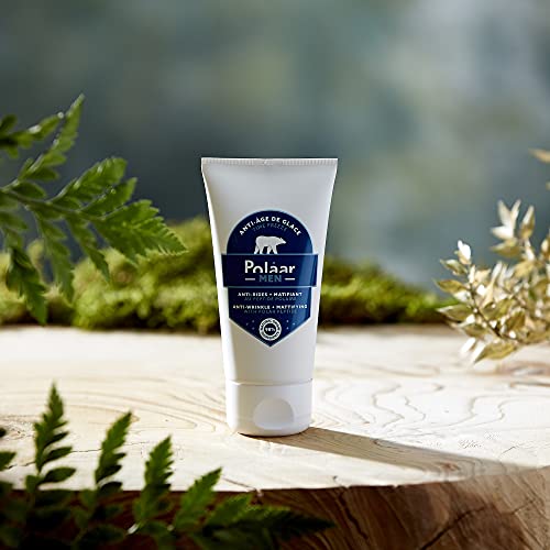 Polåar Men - Anti-edad De Hielo, Cuidado Facial Antiarrugas Y Matificante Con Péptido Polar - 50 Ml - Diaro - Antienvejecimiento - Hombre - Después Del Afeitado - 98% Natural, Vegano - After Shave