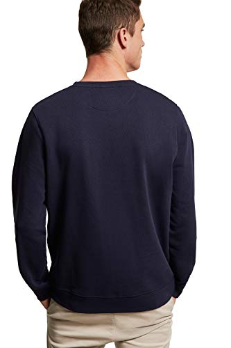 POLO CLUB Sudadera Orgánica Azul Marino con Cuello Redondo para Hombre