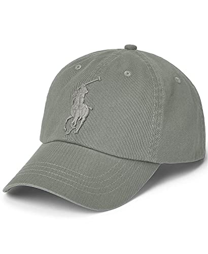 Polo Ralph Lauren Gorra deportiva de golf para hombre con correa de cuero, Gris (6015)/Gris, talla única