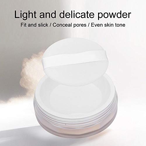 Polvos profesionales de Baking Powder Makeup Setting Fix Loose Setting Powder Soft for Powder Teints[01 Natural Color]