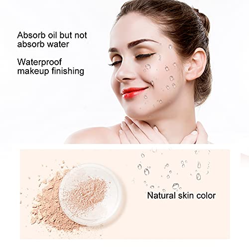 Polvos profesionales de Baking Powder Makeup Setting Fix Loose Setting Powder Soft for Powder Teints[01 Natural Color]