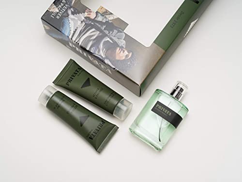 Privata Vetiver & Pachulí Estuche de Regalo para Hombre EdT 75ml + After Shave 75ml + Gel Baño 75ml