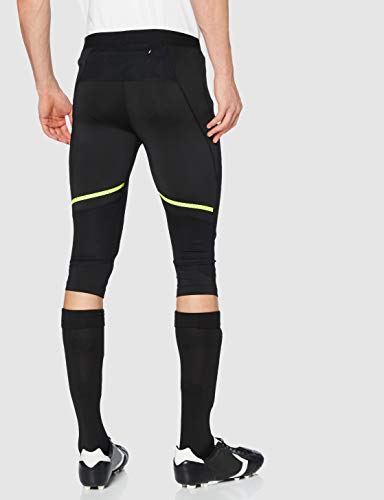 Pro Touch Castel 3/4 Tights Mallas para Hombre, Negro, Negro y Amarillo, Small