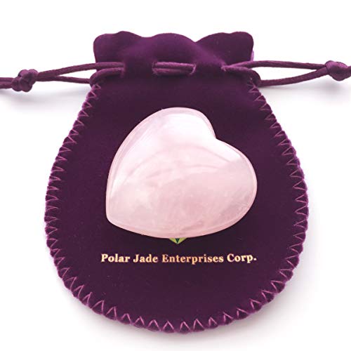 Puffy Heart Hand-Carved of 100% Natural Crystal Stones for Chakra Energy Healing, Meditaion, Massage and Decoration