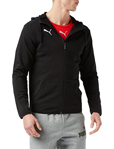 PUMA 655771 03 - Sudadera Hombre, Negro (Puma Black-puma White), M