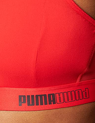 PUMA Camiseta Deportiva Acolchada Sujetador, Granadina, XS para Mujer