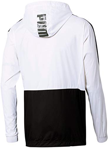 Puma - Mens Pivot Half Zip Jacket, Size: XX-Large, Color: Puma White/Puma Black