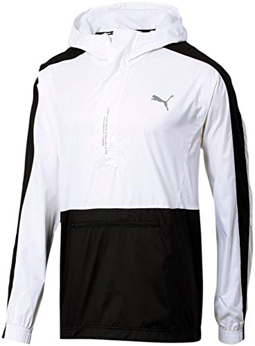 Puma - Mens Pivot Half Zip Jacket, Size: XX-Large, Color: Puma White/Puma Black