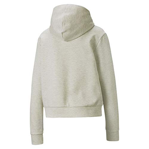 PUMA Nu-tility Hoodie Sudadera, Mujer, Blanco (White Heather), M