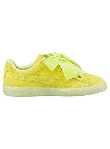 Puma Suede Heart Velvet Rope, Zapatillas para Mujer, Yellow, 40.5 EU