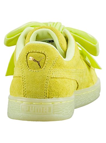 Puma Suede Heart Velvet Rope, Zapatillas para Mujer, Yellow, 40.5 EU