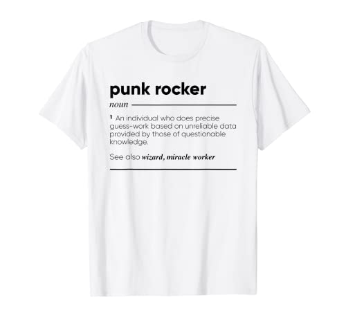 Punk Rocker Definición divertida Camiseta